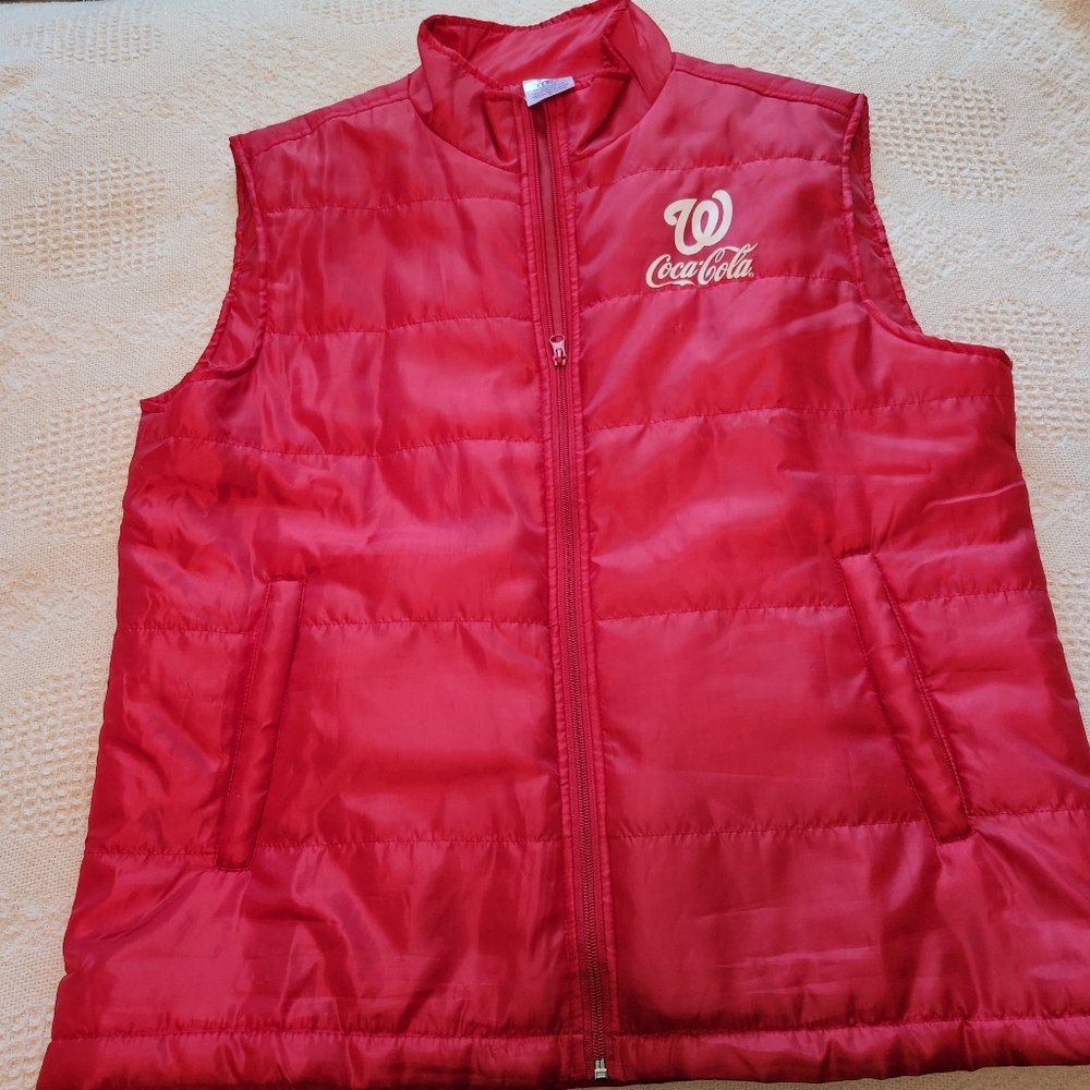Washington Nationals red vest  size XL